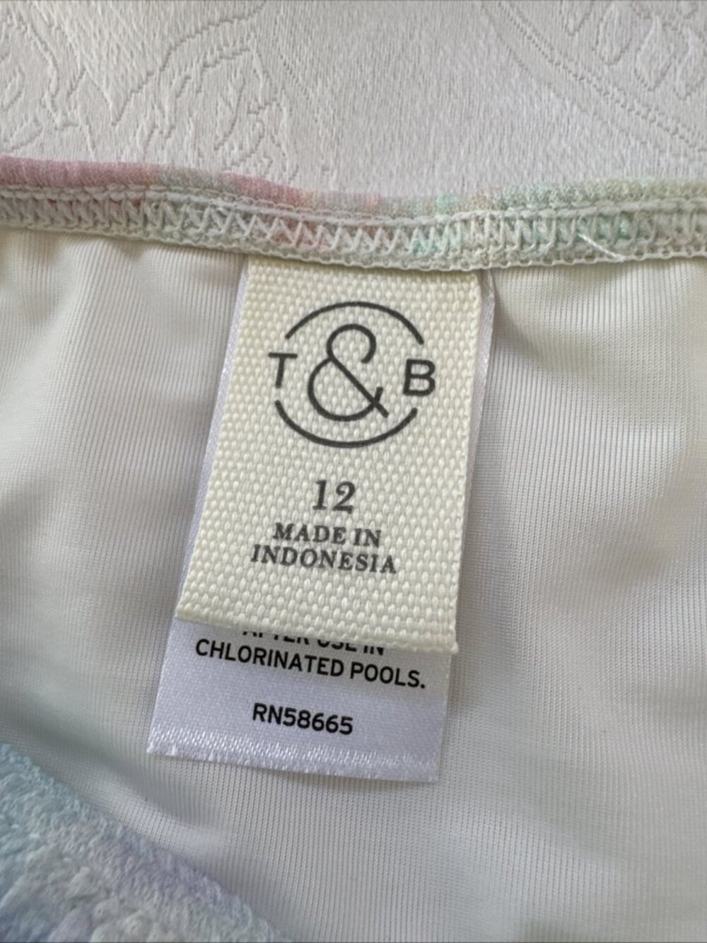 NEW Treasure & Bond Women's Pastel Geometric Colorful Swimsuit Bottoms 12 - Picture 4 of 7